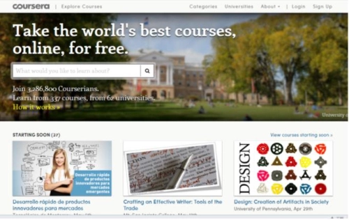 Coursera官网在线教育学习慕课平台
